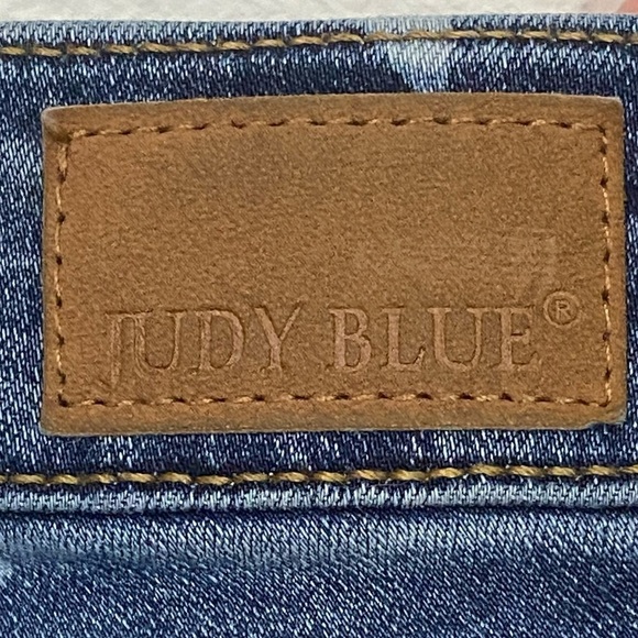 JUDY BLUE - SZ. 0 / 24 - SUPER FLARE FIT - BELL BOTTOM DISTRESSED STAR - B7 - Picture 11 of 15